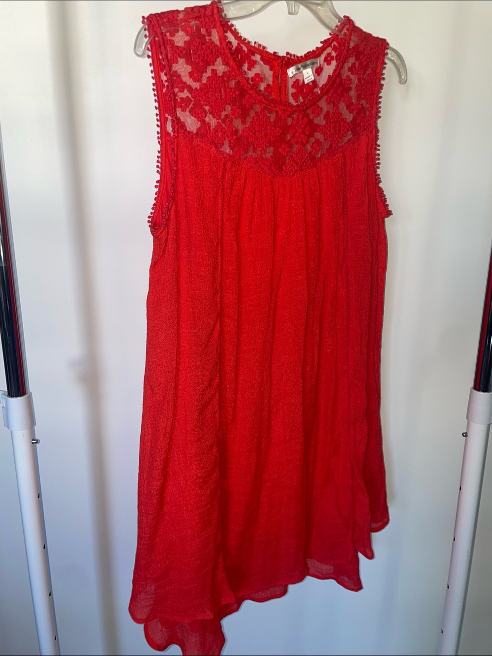 John Paul Richard Coral red summer dress size L